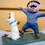 Ugly Boy Bobby and his dog